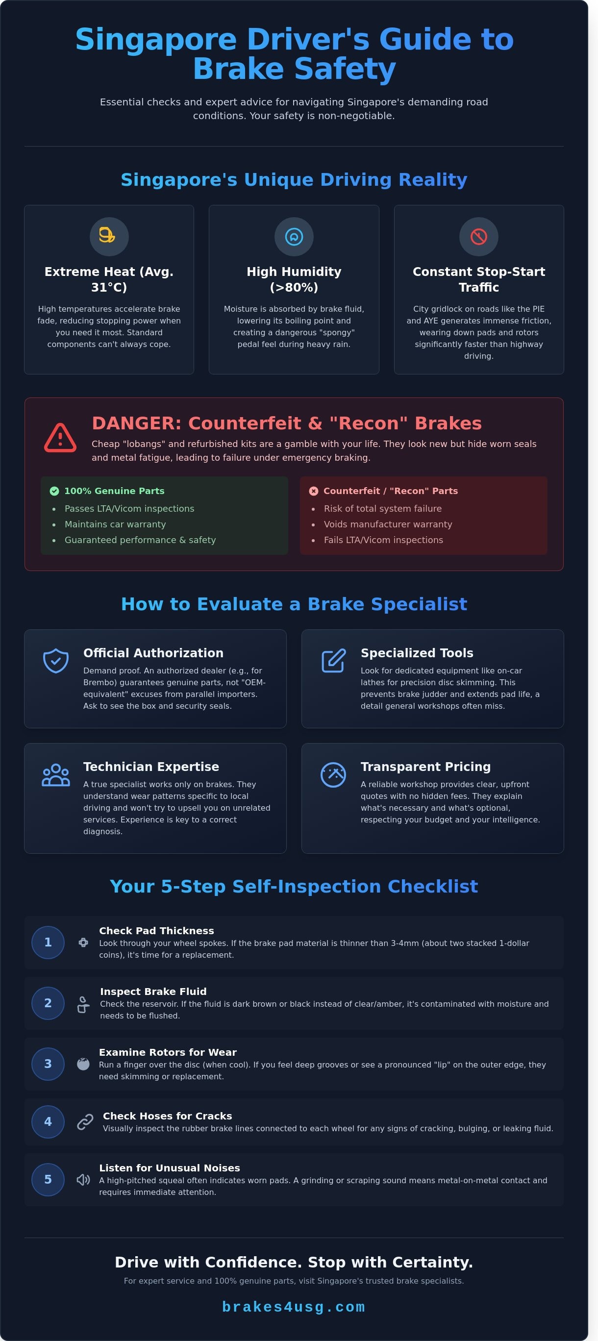 Reliable brake workshop in Singapore