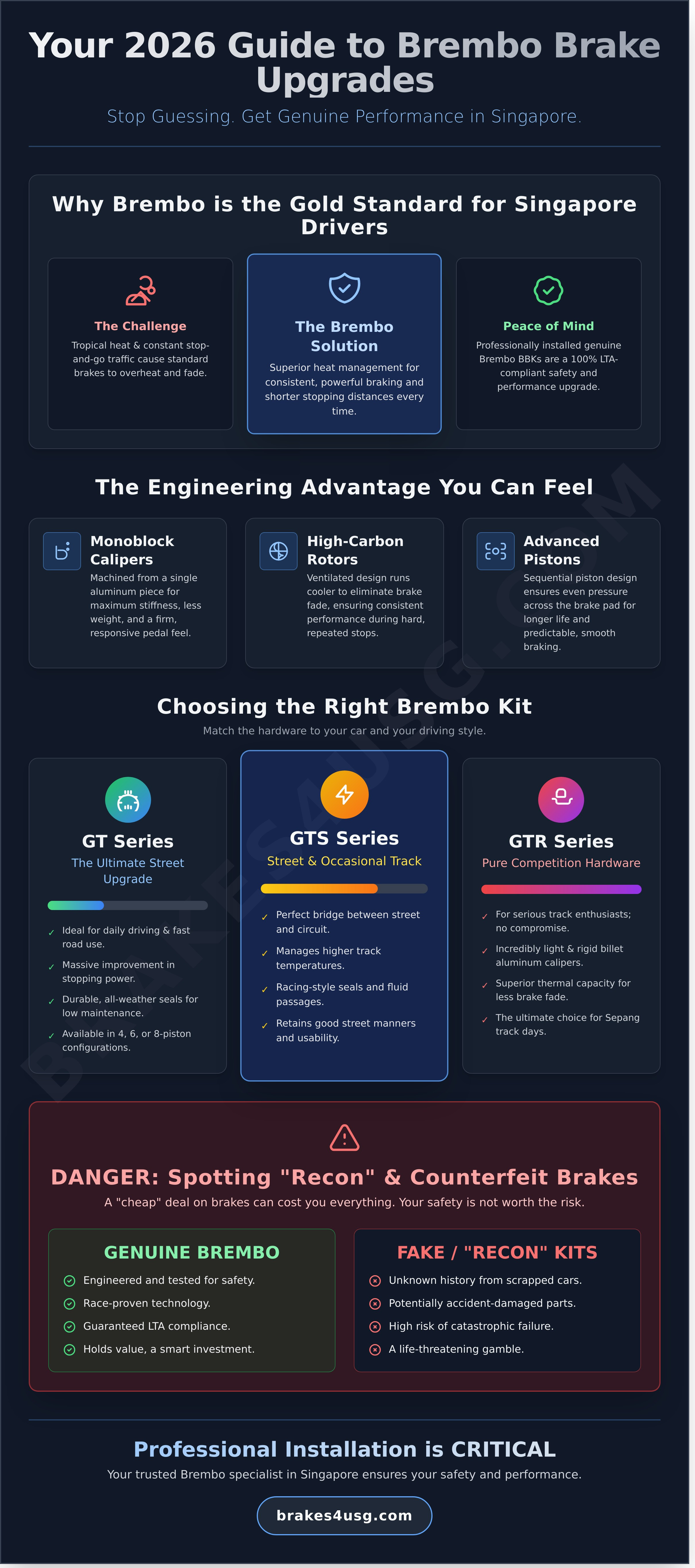 Brembo infographic - visual guide