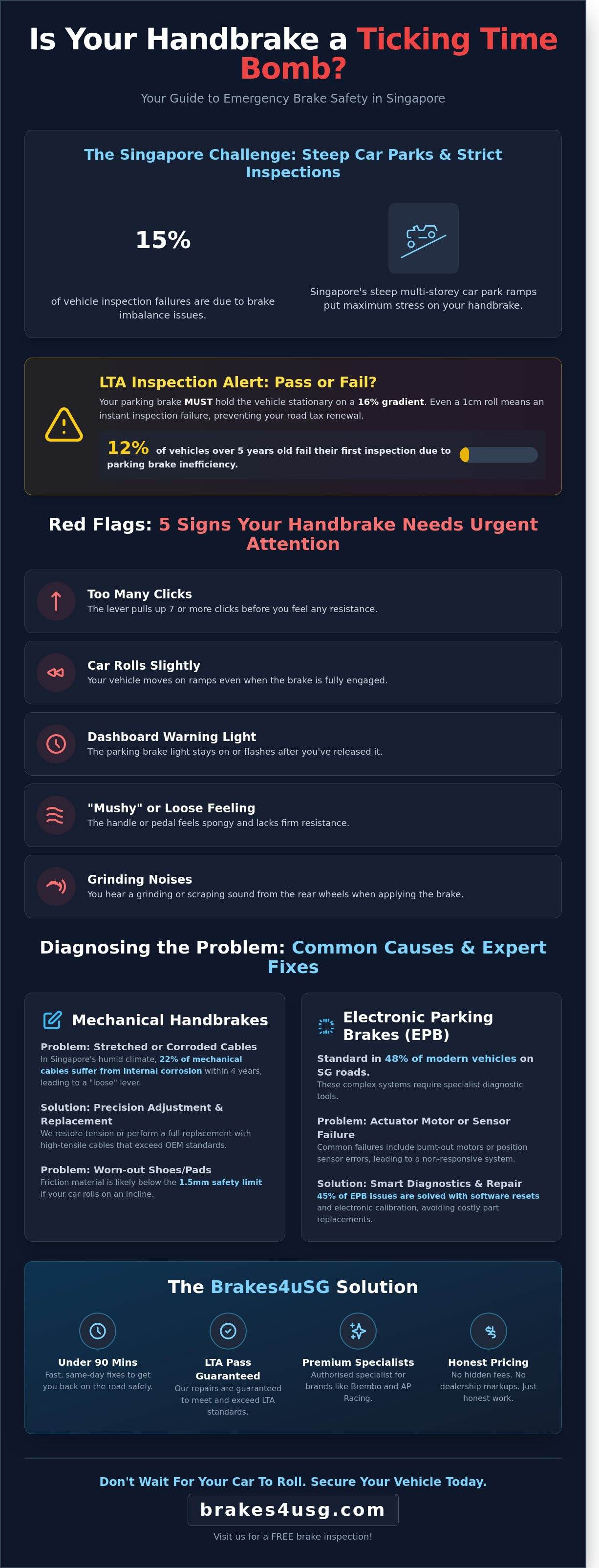 Emergency brake repair Singapore