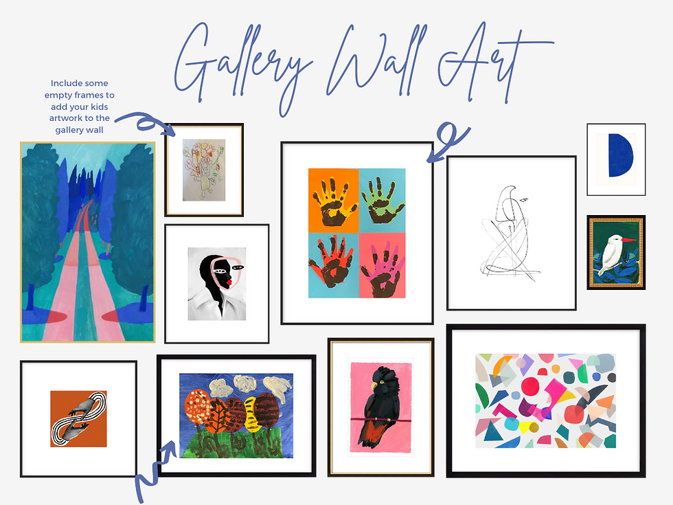 gallery wall art kids art interior design