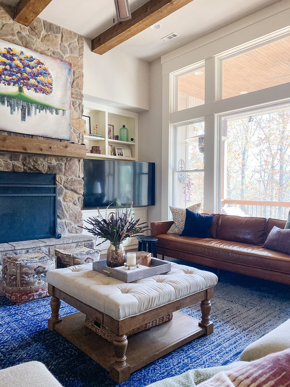 The Falls Classic Boho Family Room
