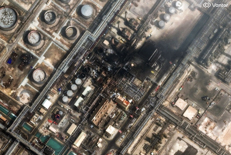 Satellite images show aftermath at Saudi Aramco Ras Tanura refinery