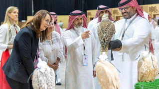 Ambassadors Visit International Falcon Breeders Auction in Saudi Arabia