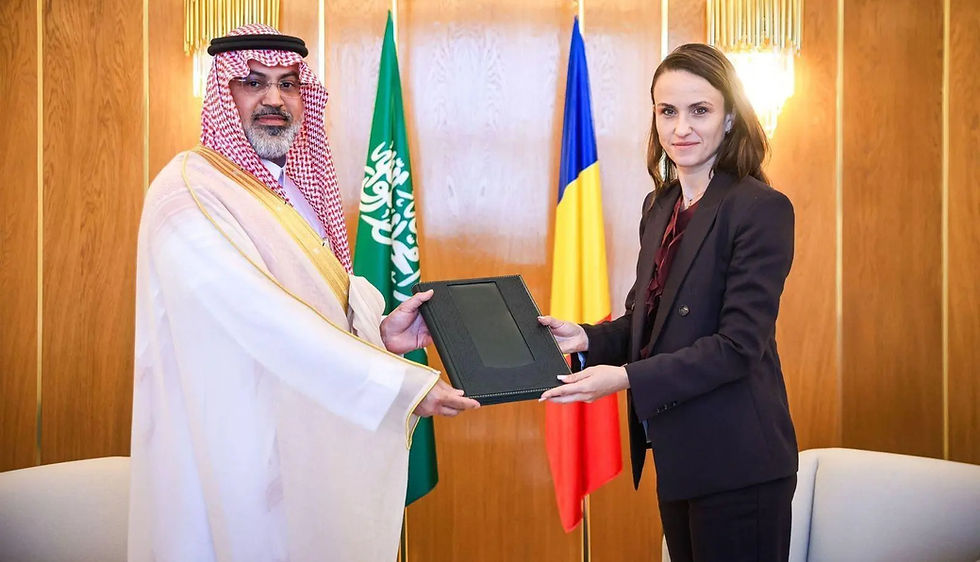 Saudi Ambassador Presents Copy of Credentials to Romanian Foreign Minister