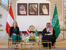 Prince Faisal bin Farhan Receives Austrian Foreign Minister in Riyadh
