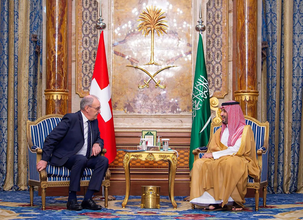 Saudi crown prince, Swiss president discuss cooperation, investment