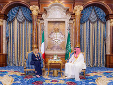 Saudi Crown Prince meets Italy's Meloni in Jeddah