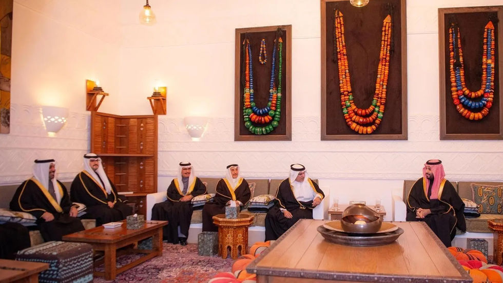 Crown Prince Mohammed bin Salman receives Bahraini counterpart in Diriyah