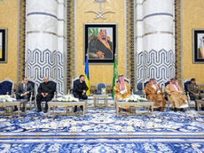 Ukraine’s President Zelenskiy Arrives in Jeddah