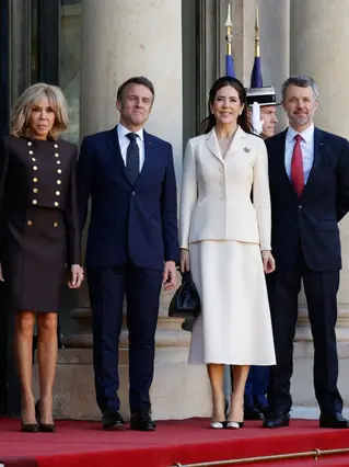 Brigitte Macron and Queen Mary of Denmark Showcase Distinct Personal Style During Royal Visit to France