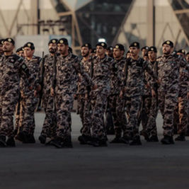 Interior Ministry Infantry Displays Draw Crowds at Saudi Falcons and Hunting Exhibition