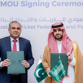 Saudi Arabia, Pakistan Sign MoU to Develop Cricket Stadium in Jeddah