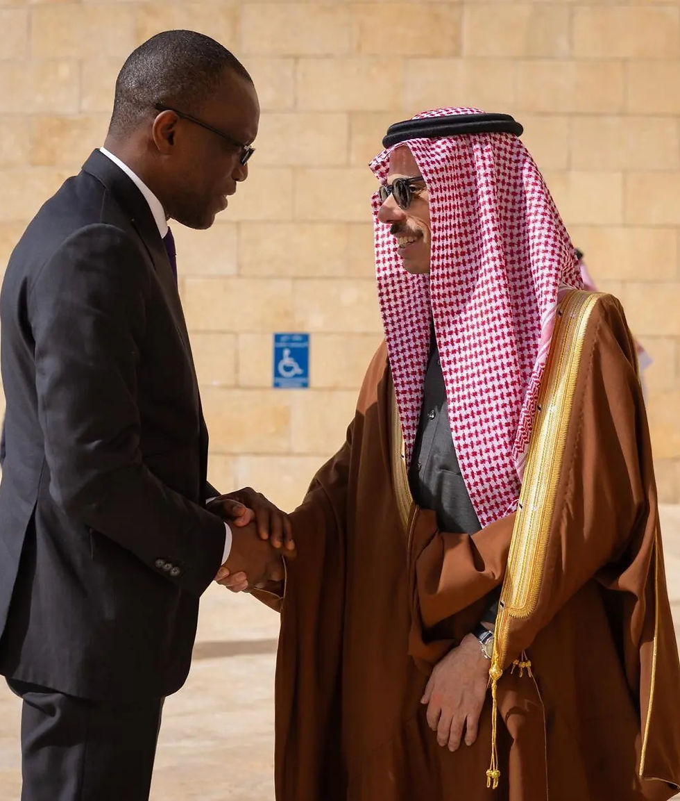 Saudi Foreign Minister Prince Faisal bin Farhan meets Benin foreign minister in Riyadh