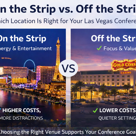 On the Strip vs. Off the Strip: Choosing the Right Las Vegas Conference Location