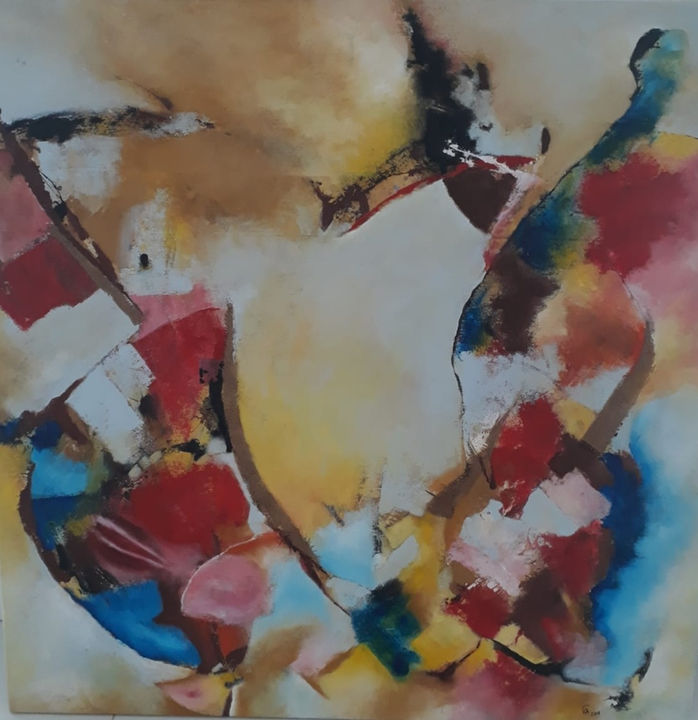 Renewal.2019 Acrylic & Hessian on raw Canvas.jpg