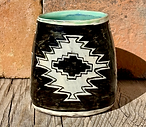 Handmade ceramic mug created in a New Mexico pottery studio