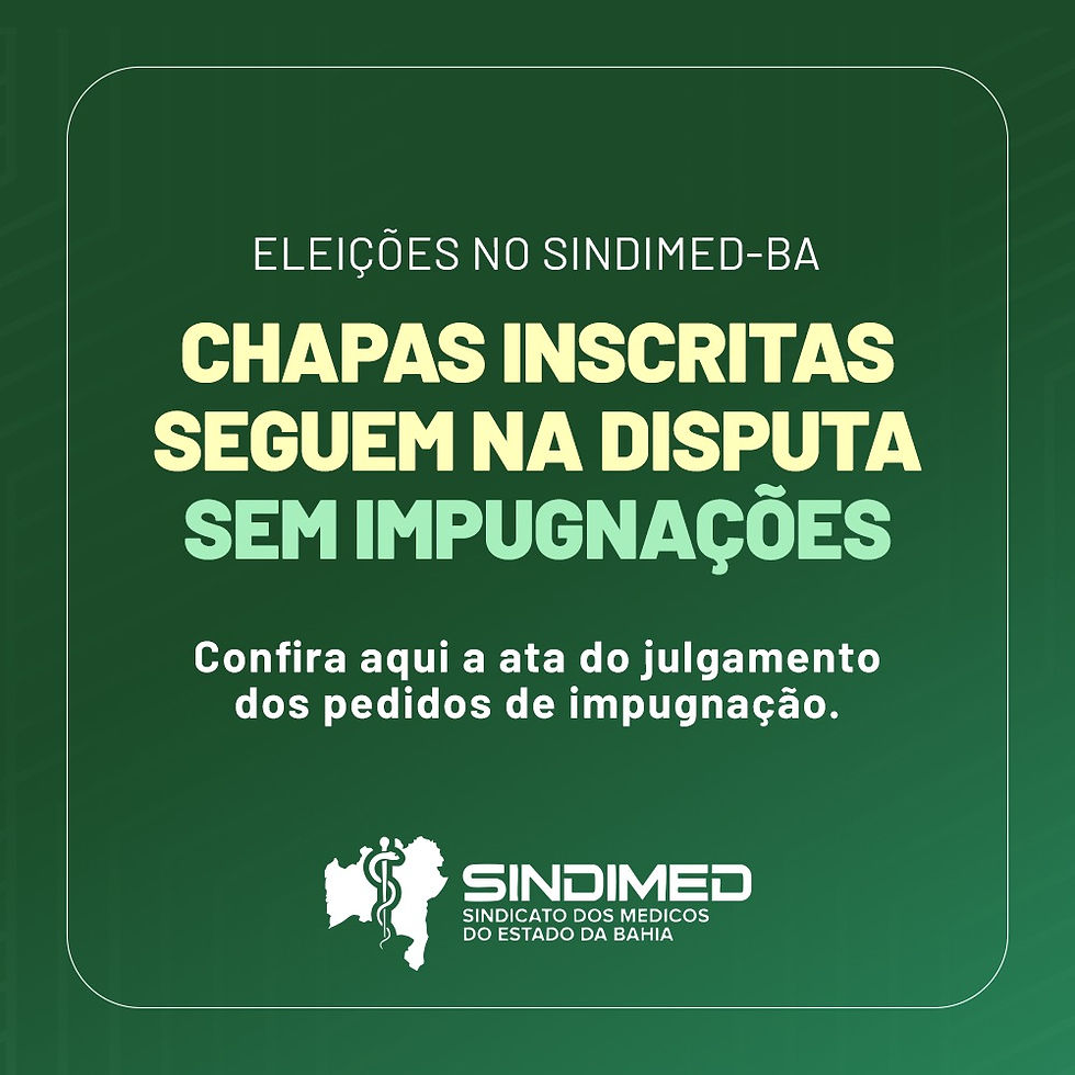 Comissão Eleitoral mantém chapas inscritas e afasta impugnações
