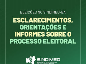 Fique por dentro das eleições no Sindimed