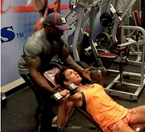 Terry Pittman working with Susie on some db presses