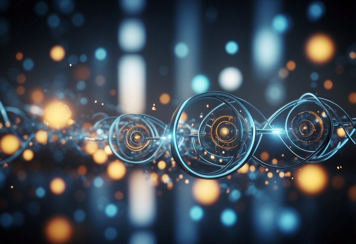 A futuristic company with interconnected ecosystems, innovative DNA, and data-reading intelligence