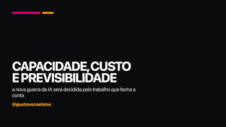 A nova guerra da IA será decidida por capacidade, custo e previsibilidade