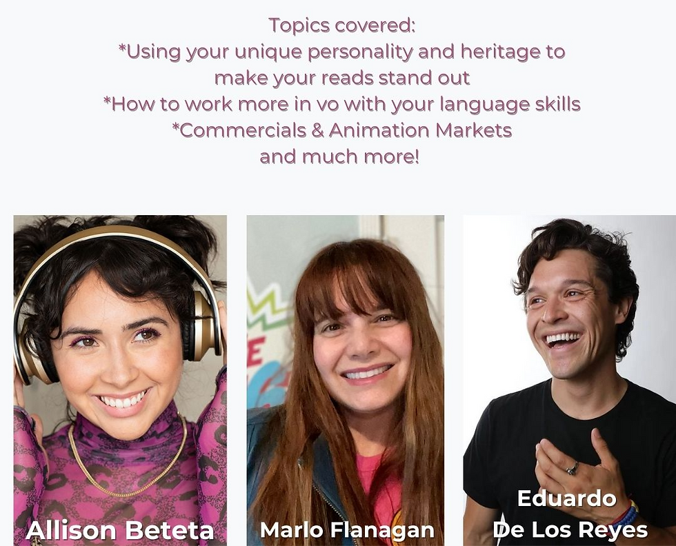 Spanish VO: Commercials SUMMER SALE $95 Participation $25 Audit