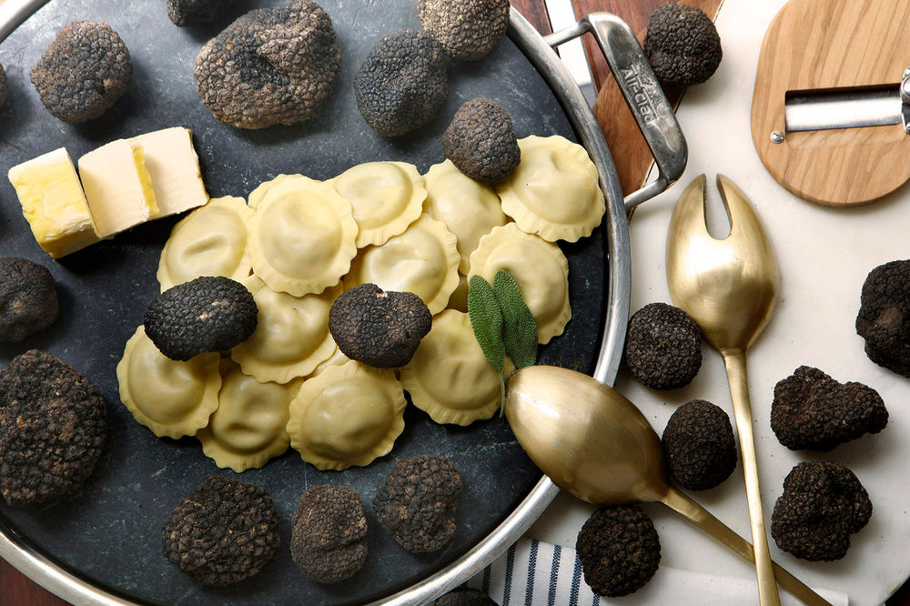Ravioli with Black Truffle