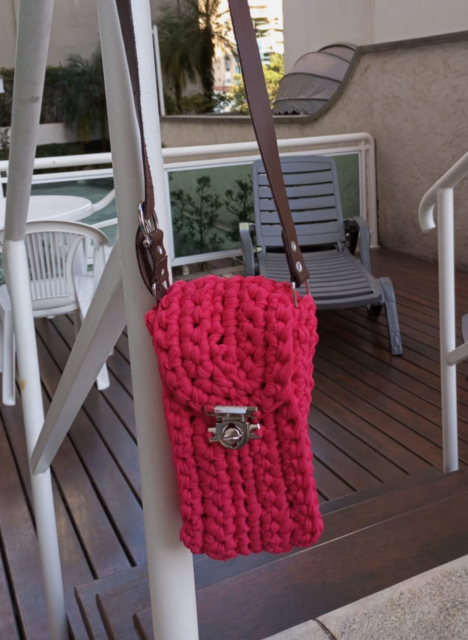 Miniatura: Bolsa em chochê