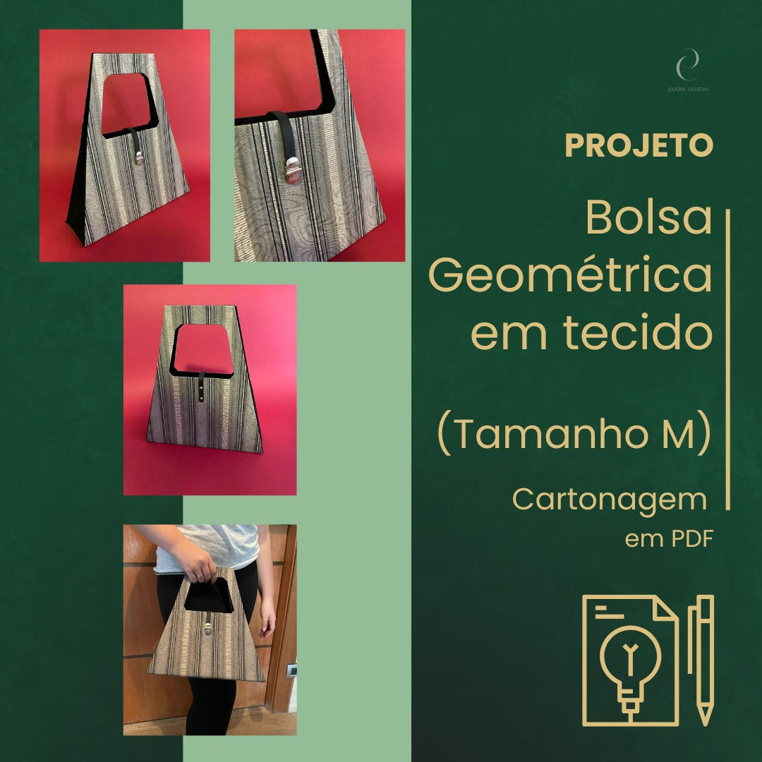 Projeto - Bolsa Geométrica em Tecido