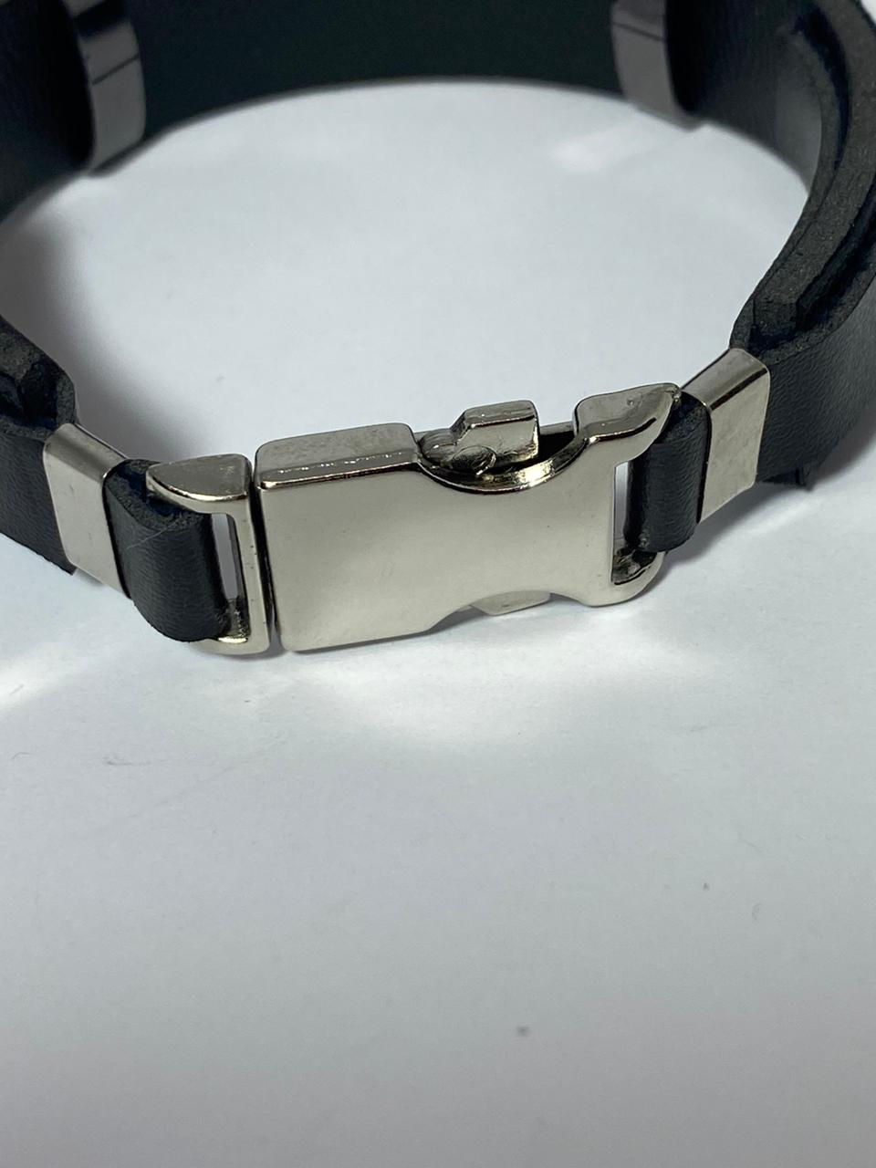 Miniatura: Pulseira Masculina com Placa de Metal