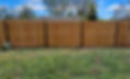 Wood privacy fence