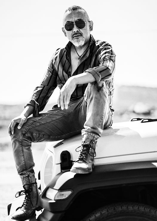 Editorial male portrait outdoors by Elin Shu, Southern California photographer