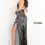 Thumbnail: Jovani 1160 Black Multi Plunging Neck High Slit Prom Dress