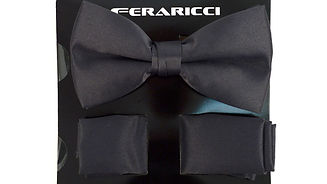 Dark Gray Bowtie + Hanky