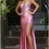 Thumbnail: Jovani 08400 Lilac Beaded V Neck Prom Dress