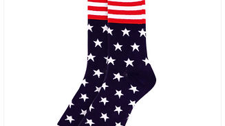 Parquet Stars & Stripes Novelty Socks