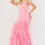Thumbnail: Jovani 07425 Hot Pink Tie Back Sequin Embellished Prom Dress