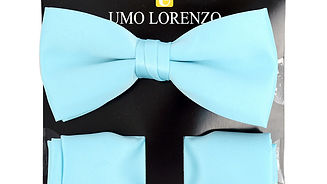 Turquoise Bowtie + Hanky