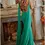 Thumbnail: Jovani 08229 Emerald Fitted high Slit Prom Gown