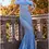 Thumbnail: Jovani 06451 Ivory Lace Feather Neck Prom Gown