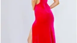 Jovani 23627 Hot Pink One Shoulder Cut Out Prom Dress