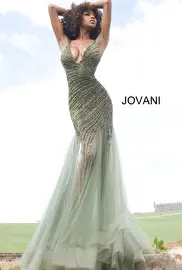 Jovani 4741 Beaded Mermaid Prom Gown
