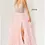 Thumbnail: Jovani 07235 Blush Embellished Bodice Tulle Prom Ballgown