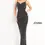 Thumbnail: Jovani 03252 Black Cowl Neckline Backless Prom Dress