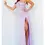 Thumbnail: Jovani 09502 Lavender Embellished High Slit Prom Dress