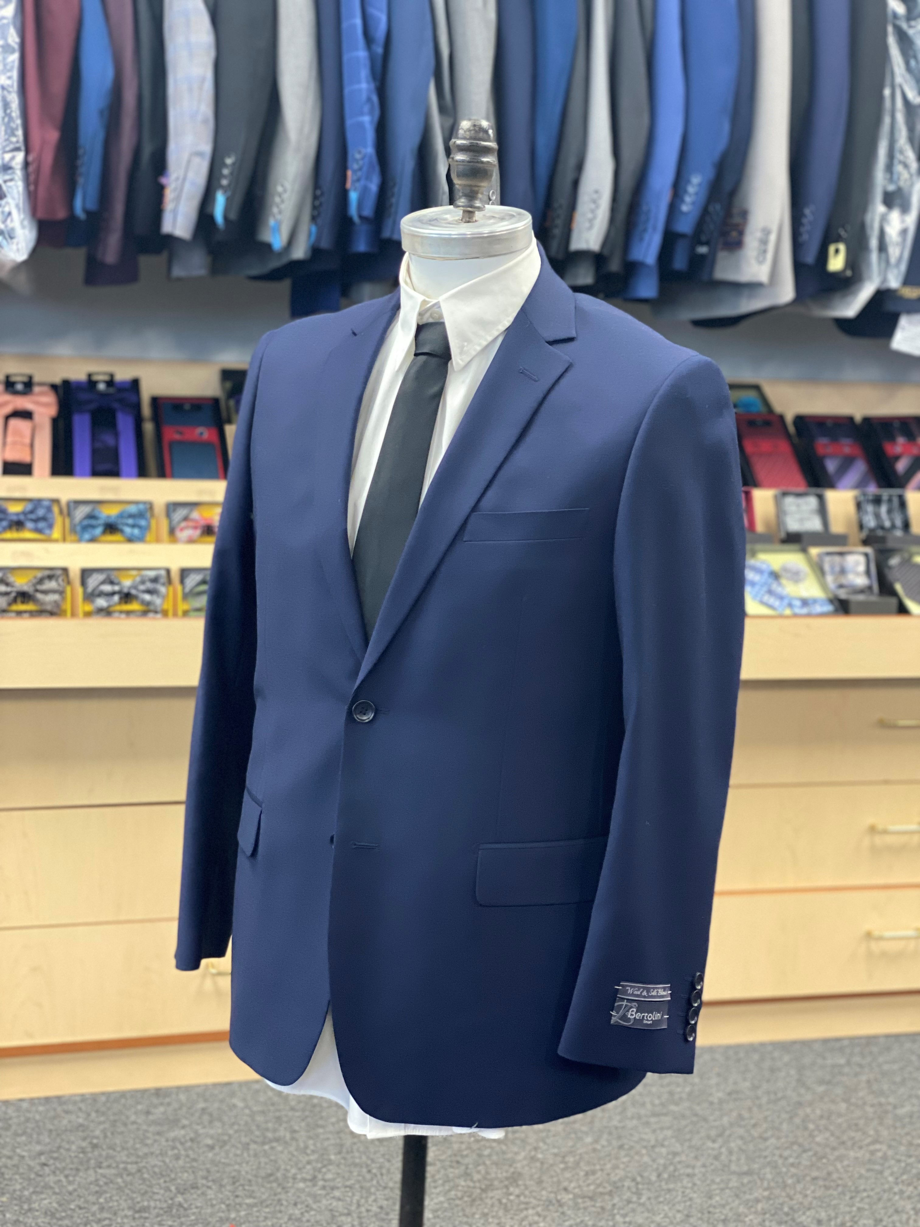 Bertolini Wool & Silk Blend Suit - French Blue