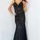 Thumbnail: Jovani 08609 Black Nude Lace Backless Prom Dress