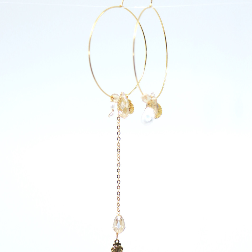 Cristal earings from Les Précieuses célestes collections