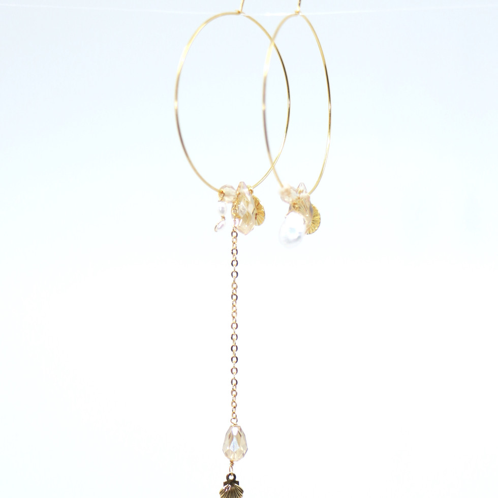 Cristal earings from Les Précieuses célestes collections