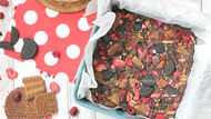 Fudge met oreo’s, bastognes en stroopwafels!